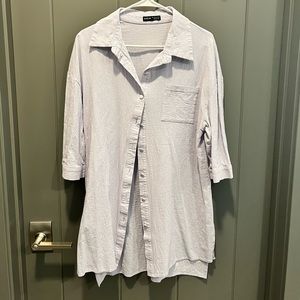 Lavender Linen dress.